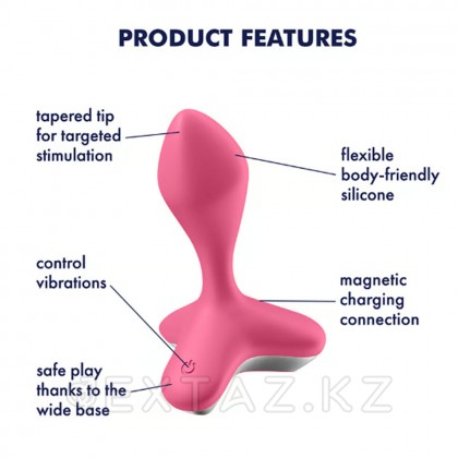 Анальная пробка Satisfyer Game Changer розовая - extaz.kz фото 3 Анальная тығын Satisfyer Game Changer қызғылт от sex shop Extaz фото 3
