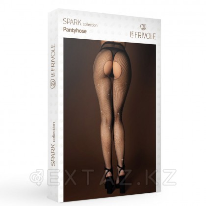 Ринстондары бар le Frivole Spark қол жетімді торлы колготкалар (S / XL) от sex shop Extaz фото 5
