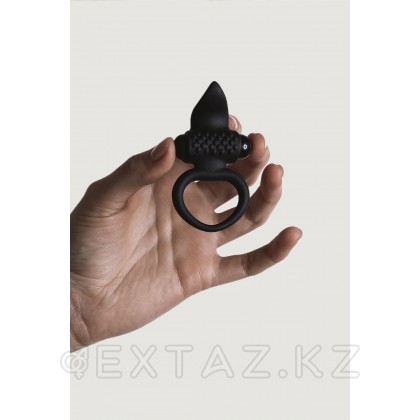 Adrien lastic ұсынған қара Lingus эрекциялық діріл сақинасы от sex shop Extaz фото 3