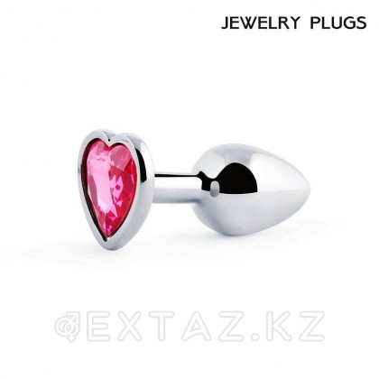 Анальная втулка (серебристый/розовый; L70-D 28 мм, вес-60г.) от sex shop Extaz