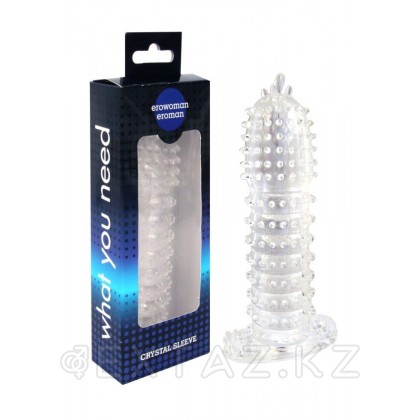 Насадка закрытая CRYSTAL SLEEVE L 120 мм D 35 мм от sex shop Extaz