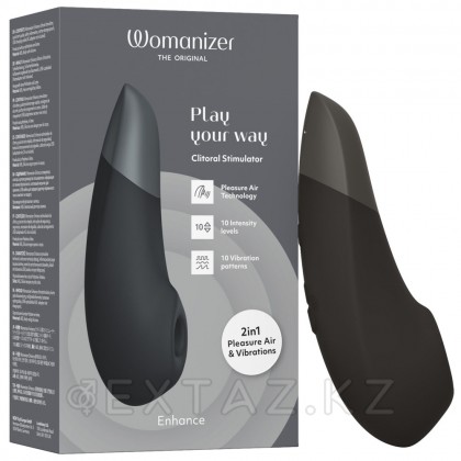 Womanizer Enhance дірілмен байланыссыз клиторлық стимулятор, қара от sex shop Extaz фото 6