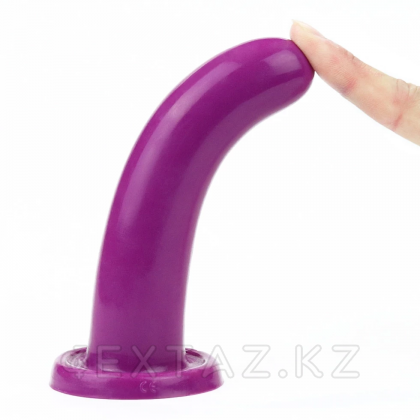 Қасиетті ұзын Махаббат дилдосы (күлгін, 14,5 см) от sex shop Extaz фото 5