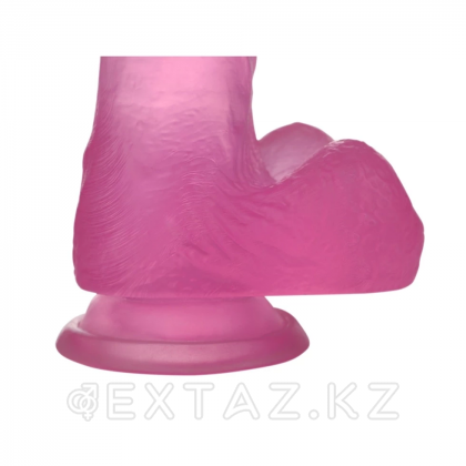 Dildo-Crystal Dildo Medium Lovetoy (17*3.5) қызғылт от sex shop Extaz фото 3