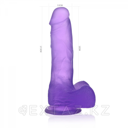 Dildo-Crystal Dildo Medium Lovetoy (17*3.5) күлгін от sex shop Extaz фото 8