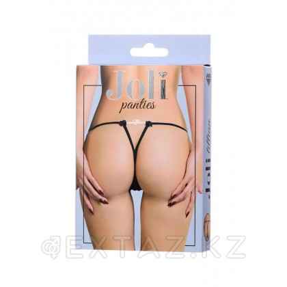 Трусики со стразами Joli Lillian, черный, OS от sex shop Extaz