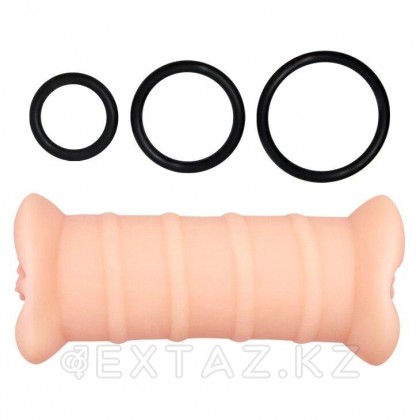 Сақиналары мен дірілі бар қынап түріндегі Қос мастурбатор от sex shop Extaz фото 7