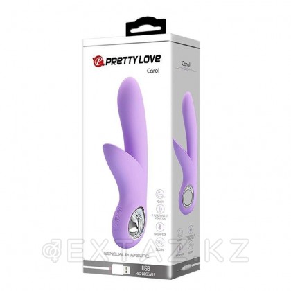 Вибратор с клиторальным стимулятором Carol Dark Purple от sex shop Extaz
