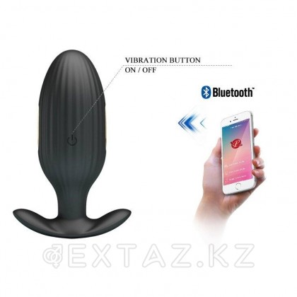 Черная анальная вибропробка с электростимуляцией Jefferson от sex shop Extaz фото 8