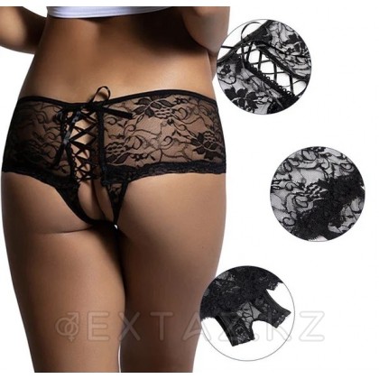 Трусики с завязками и открытым доступом (М) от sex shop Extaz фото 7