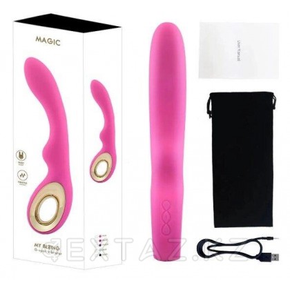 Вибратор MAGIC с выступом от LEALSO (розовый) от sex shop Extaz фото 2