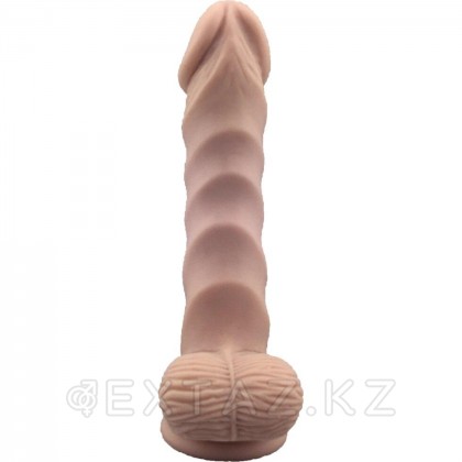 Ребристый фаллоимитатор Lealso (21*4 общ.) от sex shop Extaz фото 4