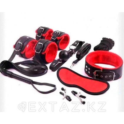 Набор для БДСМ игр (8 предметов, черно-красный) от sex shop Extaz