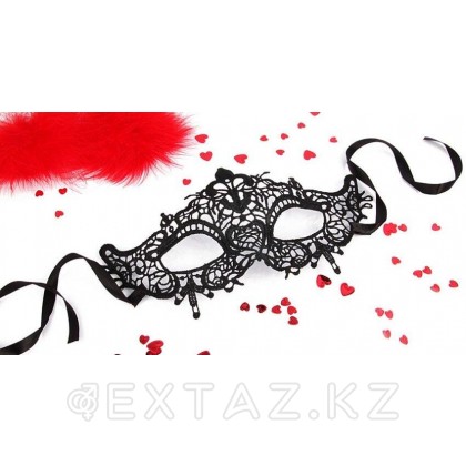 Маска ажурная ПАМЕЛЛА чёрная от sex shop Extaz