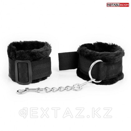 Оковы на цепочке NoTabu чёрные от sex shop Extaz