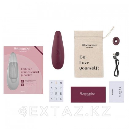 Clitoral стимуляторы Womanizer Classic-2, байланыссыз, Бургундия от sex shop Extaz фото 3