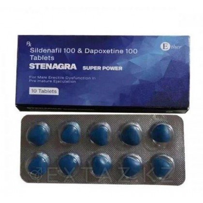 STENAGRAСКОЙ арналған препарат (Sildenafil & Dapoxetine) 10 кесте. от sex shop Extaz