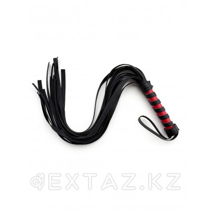 Қара және қызыл тұтқасы бар қара кірпік от sex shop Extaz