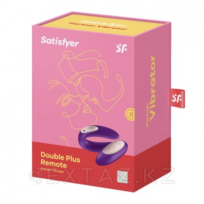 Стимулятор для пар Satisfyer Double Plus Remote - extaz.kz фото 8 Satisfyer double Plus remote жұп стимуляторы от sex shop Extaz фото 8