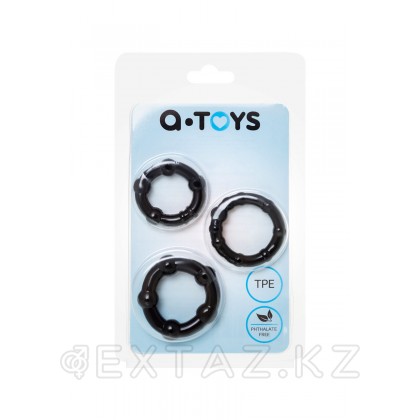 Набор колец TOYFA A-toys черные от sex shop Extaz