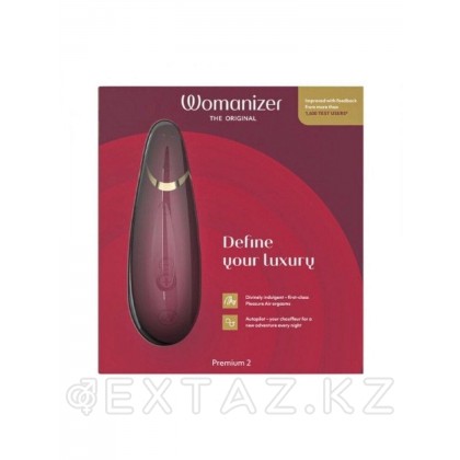 Байланыссыз клиторлық стимулятор Womanizer Premium 2 Бургундия от sex shop Extaz фото 4