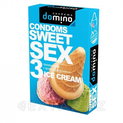 Domino SWEET SEX ice CREAM презервативтері 3 дана (ауызша) от sex shop Extaz