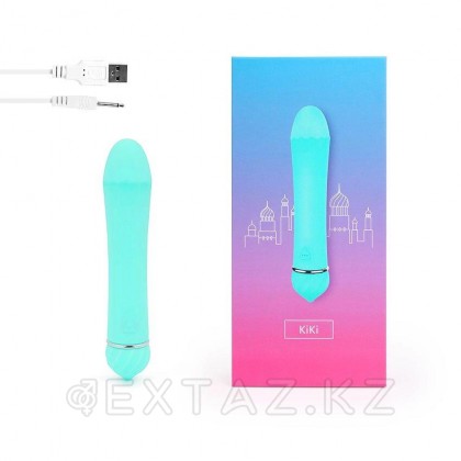 ВИБРОМАССАЖЁР KiKi бирюзовый (12*2,7) от sex shop Extaz