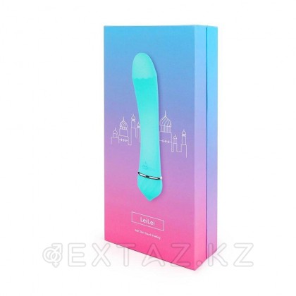 ВИБРОМАССАЖЁР LeiLei бирюзовый (15*3,2) от sex shop Extaz фото 2