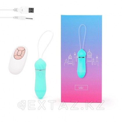 Вибропуля с пультом ДУ LiLi бирюзовая от sex shop Extaz