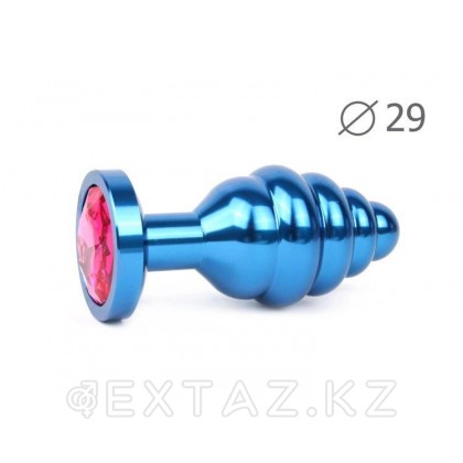 Втулка анальная Blue PLUG SMALL көк, Рубин кристалл от sex shop Extaz