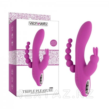 Вибратор-кролик с анальной стимуляцией Desire Luxury Triple Pleasure от sex shop Extaz
