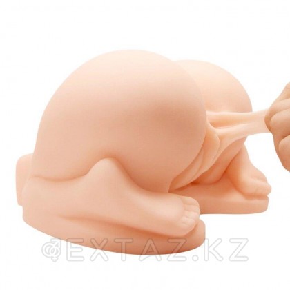 Двойной мастурбатор в виде попки с вибрацией Crazy bull от sex shop Extaz фото 8