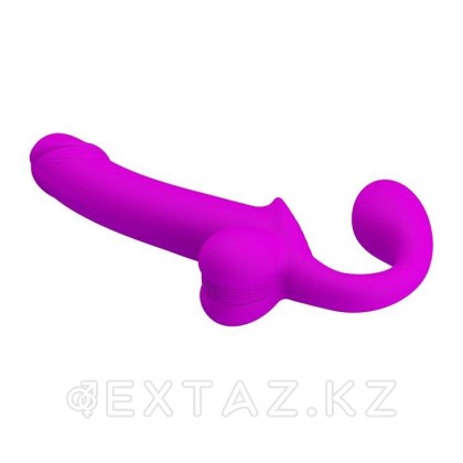 Двойной страпон (безремневой) с эффектом эякуляции Kelpie от sex shop Extaz фото 7