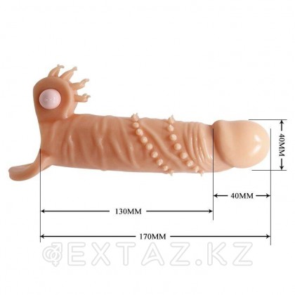 Насадка на пенис с кольцом и вибропулей Connor от sex shop Extaz фото 6