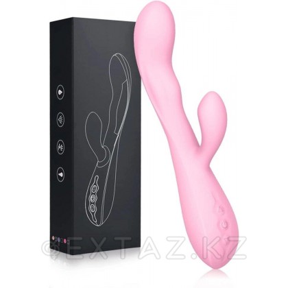 Вибратор с клиторальной стимуляцией и подогревом от sex shop Extaz