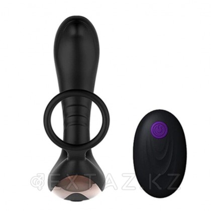 Массажер простаты с эрекционным кольцом и пультом ДУ от sex shop Extaz фото 2
