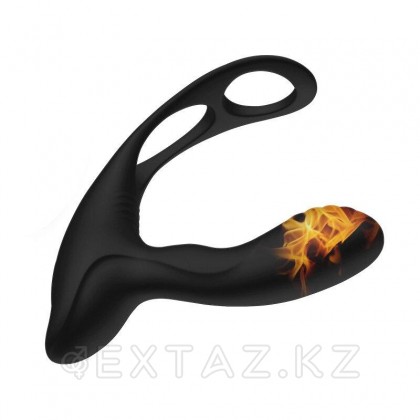 Силиконовый вибромассажер простаты с эрекционным кольцом и пультом ДУ от sex shop Extaz фото 4