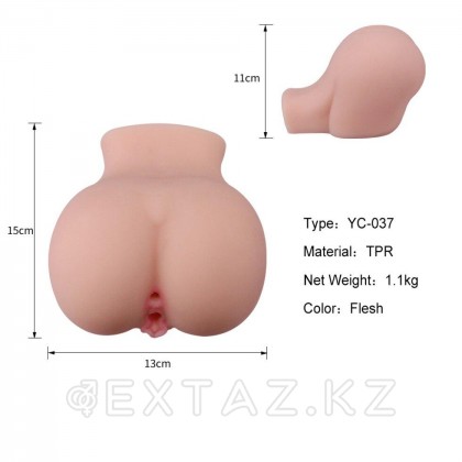 Реалистичный двойной мастурбатор Hot ass & pussy от sex shop Extaz фото 6