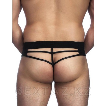 Кожаные мужские стринги Ohyeah с ремешками, XL от sex shop Extaz фото 2