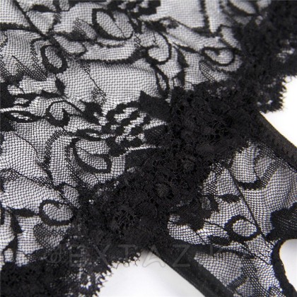 Трусики на завязках с доступом черные (5XL) от sex shop Extaz фото 5