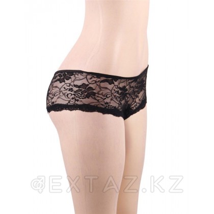 Трусики на завязках с доступом черные (5XL) от sex shop Extaz фото 10