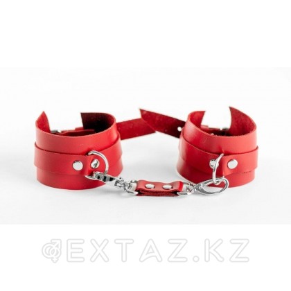 Наручники из натуральной кожи Red от sex shop Extaz
