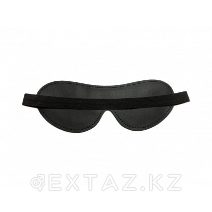 Маска на глаза из эко-кожи черная от sex shop Extaz фото 3