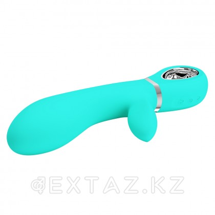 Томас супер жұмсақ қоян вибраторы (20 см) көгілдір от sex shop Extaz фото 8