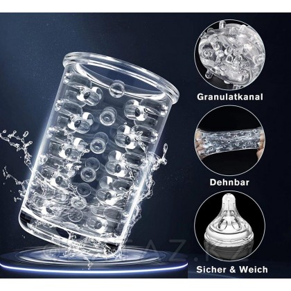 Электрический мастурбатор Hands-Free Cup с 7ю режимами вращения от sex shop Extaz фото 5