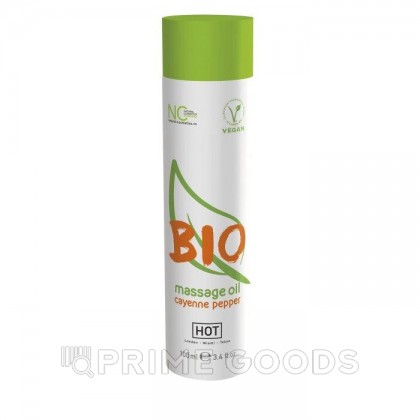 Массажное масло HOT BIO  с ароматом кайенского перца 100 мл. от sex shop Extaz