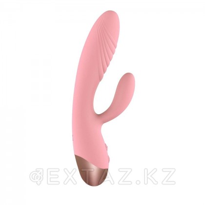 WOOOMY ұсынған Elali Қызғылт қоян вибраторы (18 * 3 см.) от sex shop Extaz фото 4