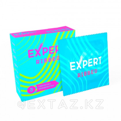 EXPERT Ribbed презервативтері, қырлы, 3 дана от sex shop Extaz фото 3