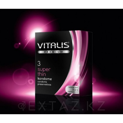 Презервативтер өте жұқа VITALIS № 3 super thin от sex shop Extaz фото 2