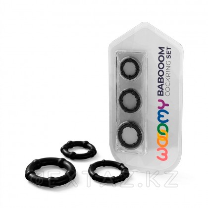 WOOOMY ' s babooom эрекциялық сақина жинағы (3 дана) от sex shop Extaz фото 3